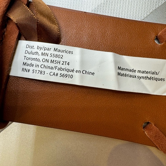 Maurices Faux Suede Leather Belt Women’s 42’ or XL Rust Color Stitching Detail - Picture 4 of 7